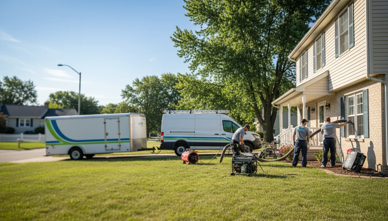 Flooded Basement Restoration And Cleanup With Repair in Sextonville, WI near me